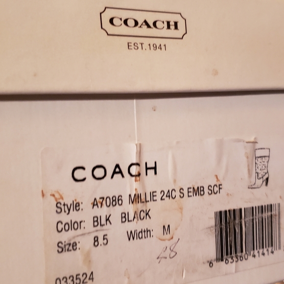 Leather Coach boots - Picture 6 of 8